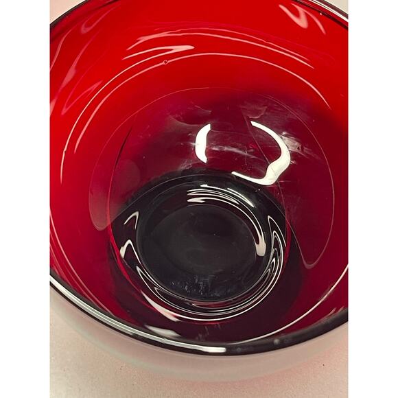 Anchor Hocking Royal Ruby Custard Sherbet Bowls Set of 6 – 7 oz Footed - Picture 10 of 10